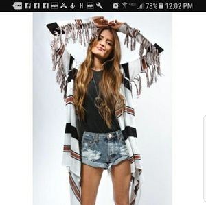 Amuse Society fringe sweater